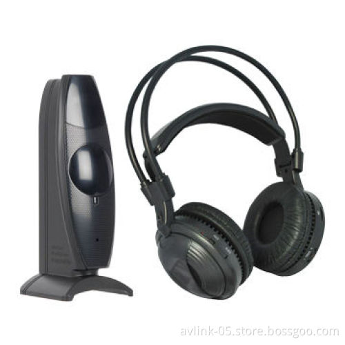 3-channel RF/UHF 915MHz Wireless Stereo Headphone for Silent Disco Party, with 100m Working Distance